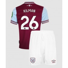 West Ham United Max Kilman #26 Hemmaställ Barn 2024-25 Korta ärmar (+ Korta byxor)